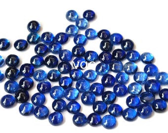 Natural Blue  Kyanite 4mm Round Cabochon AAA Quality - Blue Kyanite Cabochon Round