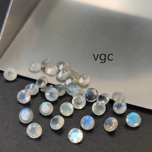 Natural  AAA Quality Labradorite Blue Flashy Round Faceted  2mm To 10mm - Labradorite Blue Flashy Faceted