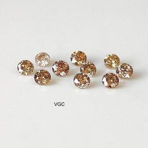 2mm Round Brown Diamond – Natural, Brilliant Cut image 6