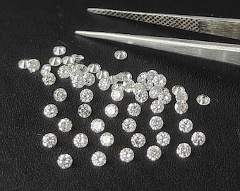1.5mm Lab Grown Diamond – Round Cut White CVD Diamond, VSI Clarity