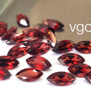 Natural Red 3x6 mm Garnet Marquise  Faceted  AAA Quality - 3x6mm Red Garnet Faceted