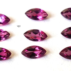 Natural Pink Rhodolite 5x10mm Garnet Marquise  Faceted  AAA Quality -Pink Rhodolite 5x10 mm Garnet Marquise  Faceted