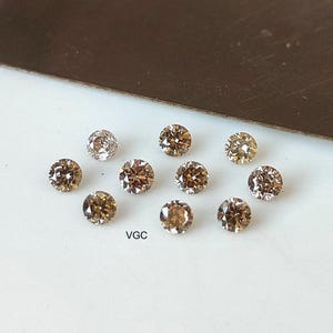 2mm Round Brown Diamond – Natural, Brilliant Cut image 7