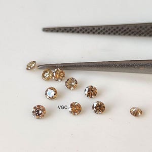 2mm Round Brown Diamond – Natural, Brilliant Cut image 4