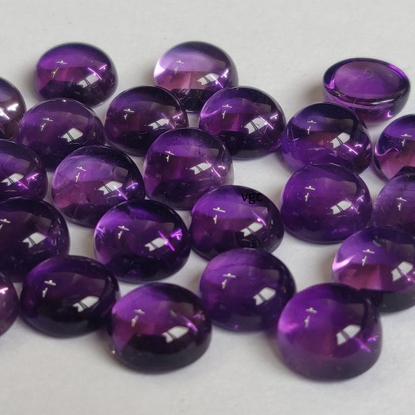Natural Amethyst 16mm Round Cabochon  AAA Quality -  Amethyst Cabochon AAA Quality