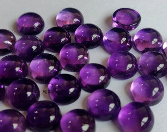 Natural Amethyst 11mm Round Cabochon  AAA Quality -  Amethyst Cabochon AAA Quality