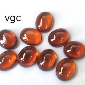 Natural Hessonite Orange Garnet 6x8 Oval Cabochon  AAA Quality- Hessonite Garnet Top Quality
