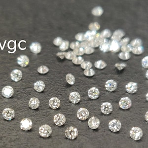 Natürlicher weißer Diamant Ij Farbe Brilliantschliff 2 mm Rund - I-j weißer Farbdiamant