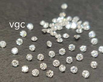 Natural White Diamond – 2mm Round Brilliant Cut I-J Color
