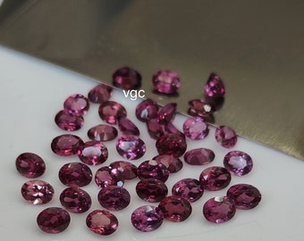 Natural Pink Tourmaline – 3x4mm Oval Faceted Gemstone