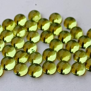 Natürliche 5 mm Peridot Rund Cabochon AAA Qualität - Peridot Rund Cabochon 5 mm