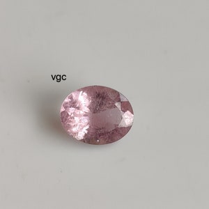 Turmalina Rosa Bebê Natural 8x10 mm Oval Facetada Qualidade AA