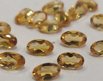 Natural Yellow Citrine Oval Faceted 5x7 mm AAA Quality- Good Color Citrine Oval Faceted