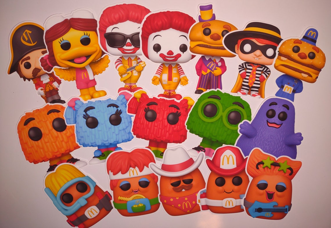 mcdonalds pop vinyl glitter