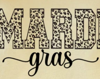 Leopard Print Mardi Gras Shirt: Louisiana Parade Sweater
