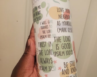 My Daily Bible Affirmation tumbler 20oz