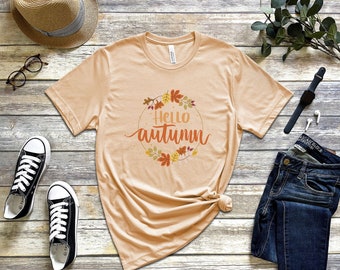 Herfstseizoen T-shirt - Hallo Herfst Shirt