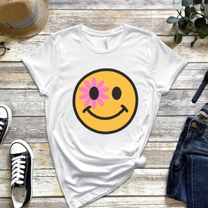 Hippie Smiley Face T- shirt