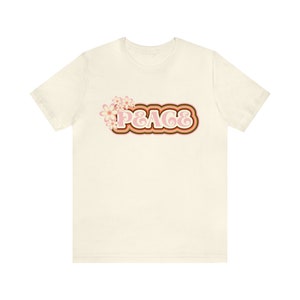 Retro Peace Statement Unisex Jersey Short Sleeve Tee