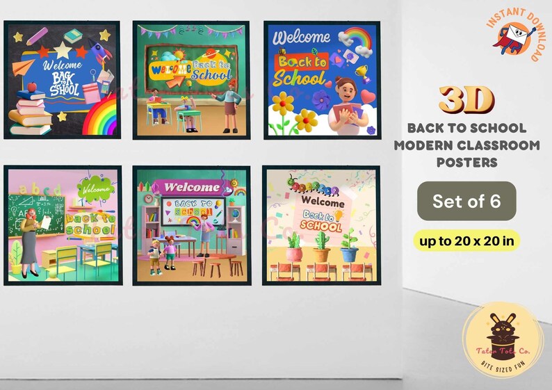 Welcome back to school bulletin board Bundle 3D Classroom door deco for Diversity and Inclusive Classroom Instant Download