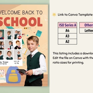 Back to School Digital Background Collage | Magazine Style Photo ...