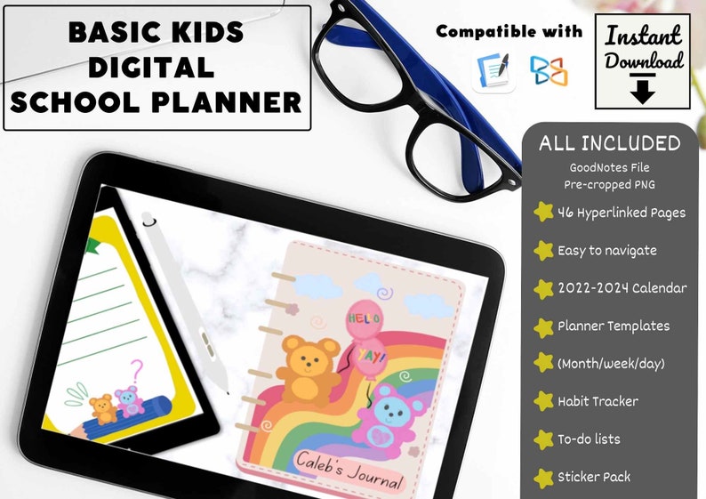 planning together with kids digital kids journal planner