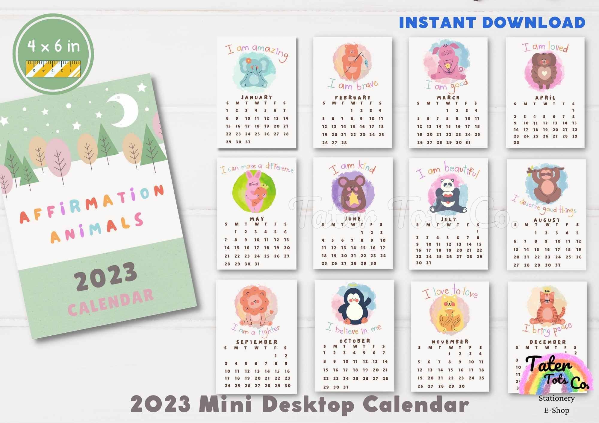 Affirmation Calendar - Etsy