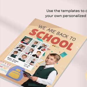 Back to School Digital Background Collage | Magazine Style Photo ...