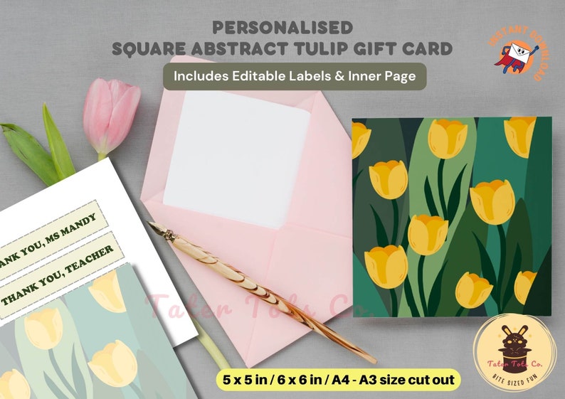 teacher's day fingerprinting diy gift cards