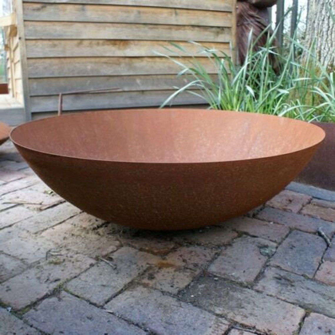 60 cm Rust Steel Garden Fire Bowl Fire Pit Burner Outdoor Etsy