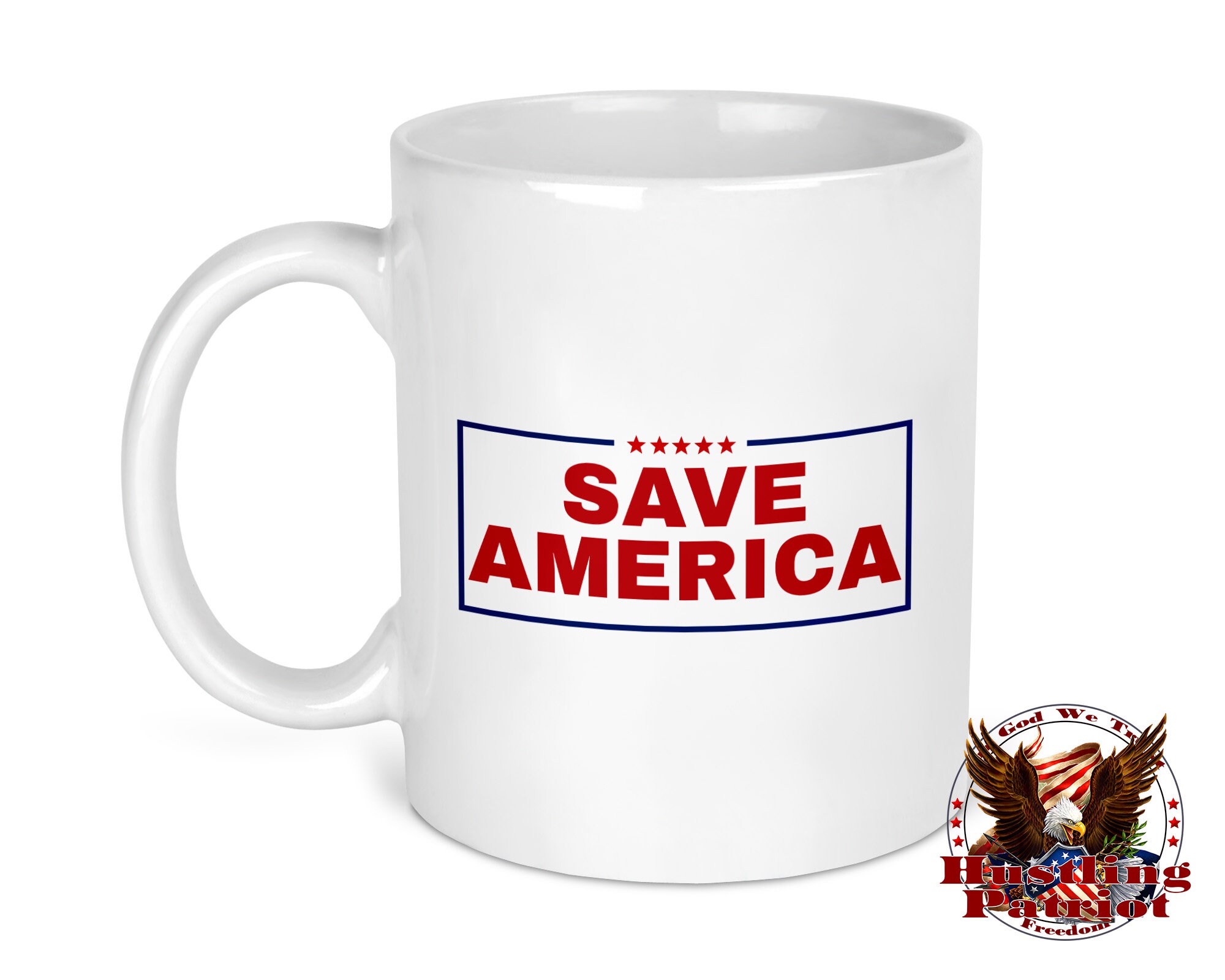Save America Mug 11 Oz Ceramic Full Color Mug President Trump Rally