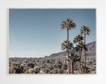 Scottsdale Arizona Foto, Palme Fotografie Drucke, Camelback Mountain, Phoenix Wandkunst