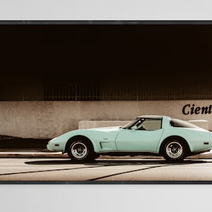 Vintage Corvette Printable Art, Classic Car Fine Art Photography, Automotive Artwork, Garage Art, Muscle Car Art, Vette