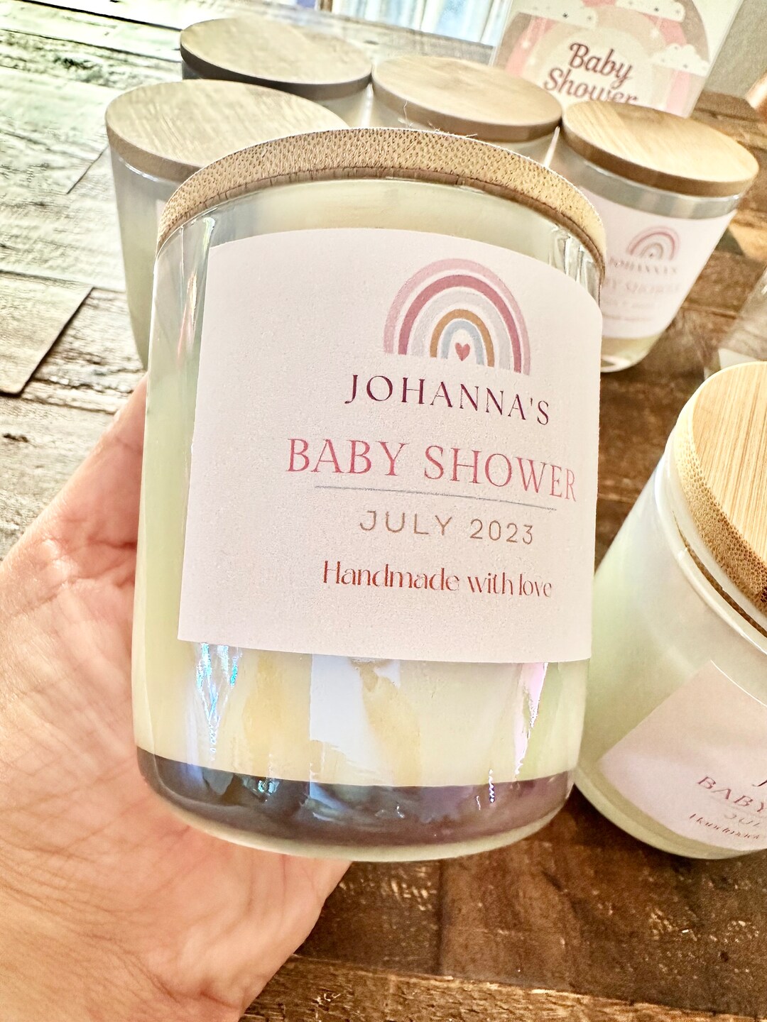 Personalized Wedding Baby Shower Party Favors Soy Wax Candle Gift - Etsy