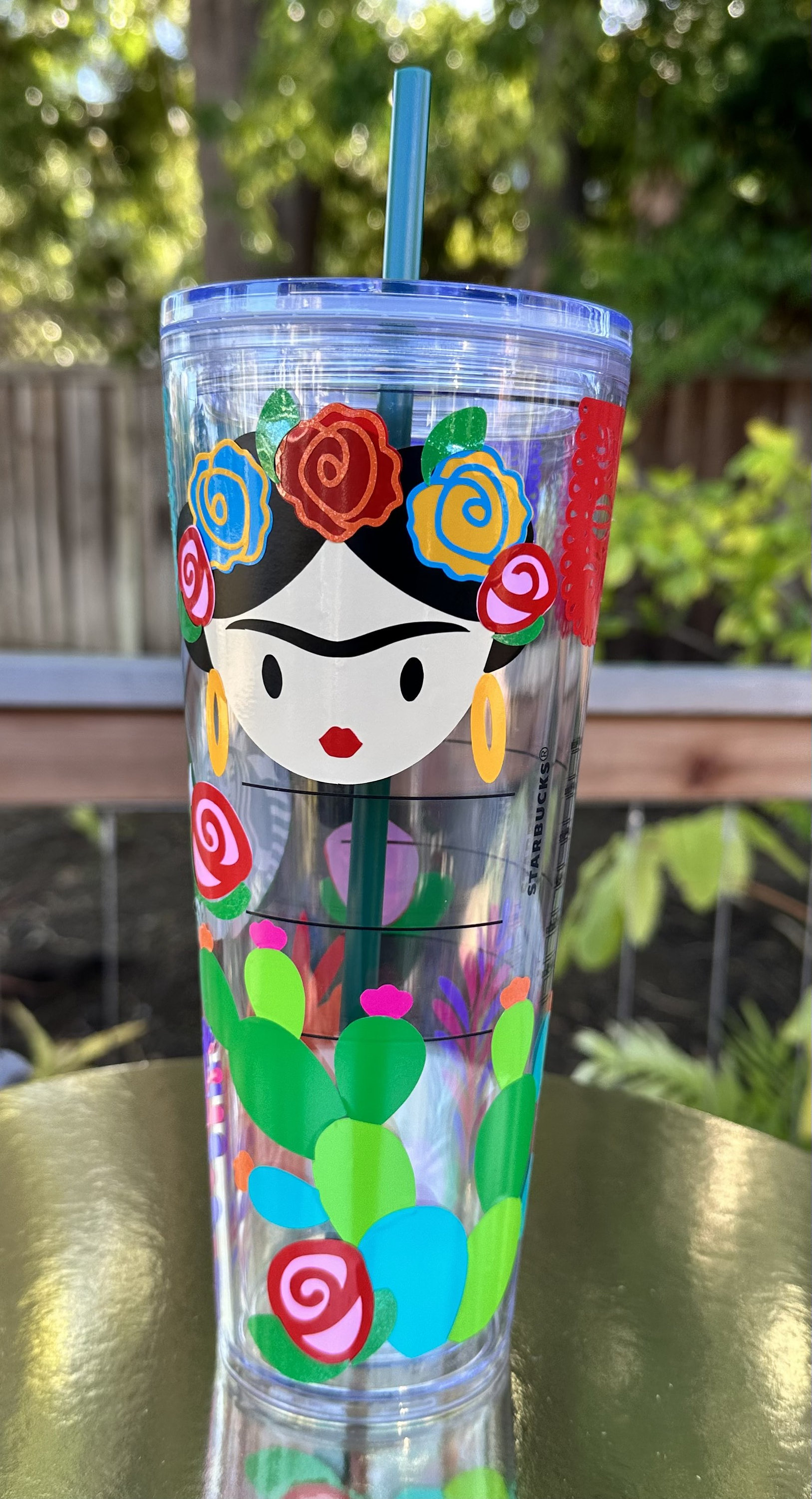 Personalized Frida Kahlo Starbucks Tumbler: Mexican Art Inspired Venti Cold  Cup - Etsy