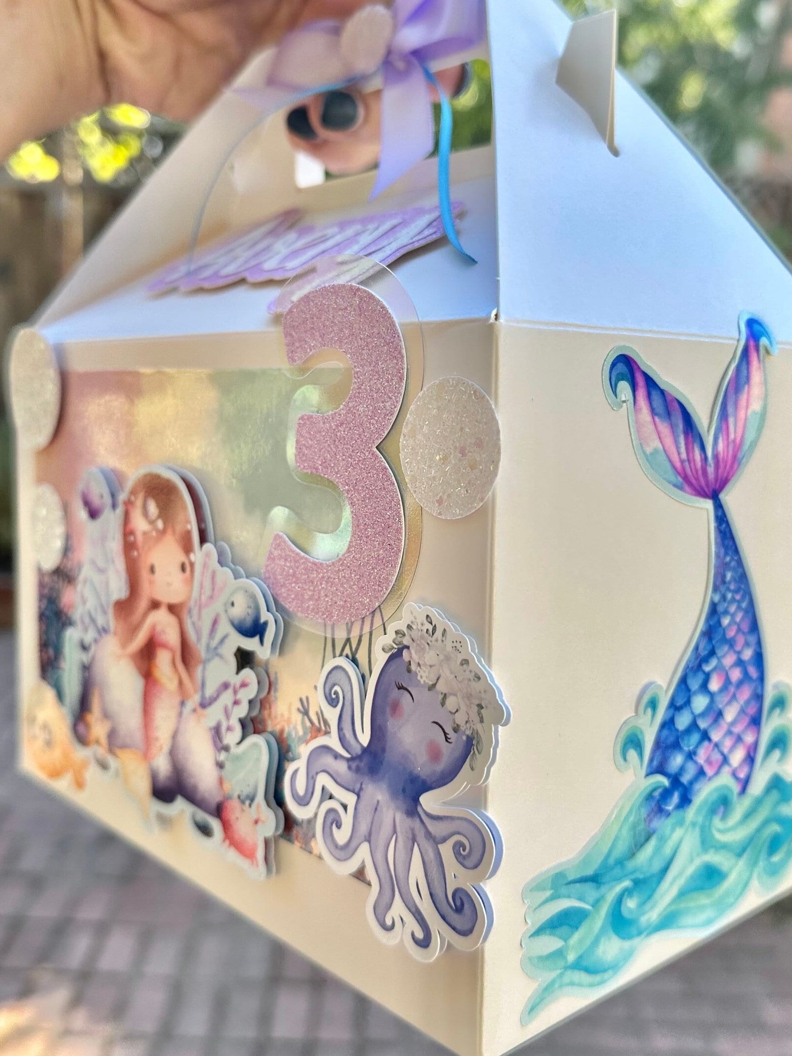 Mermaid Princess Party Favor Boxes: Personalized Under the Sea Theme ...
