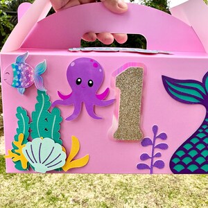 Mermaid Under the Sea Pink Personalized Birthday Party Favors Large ...