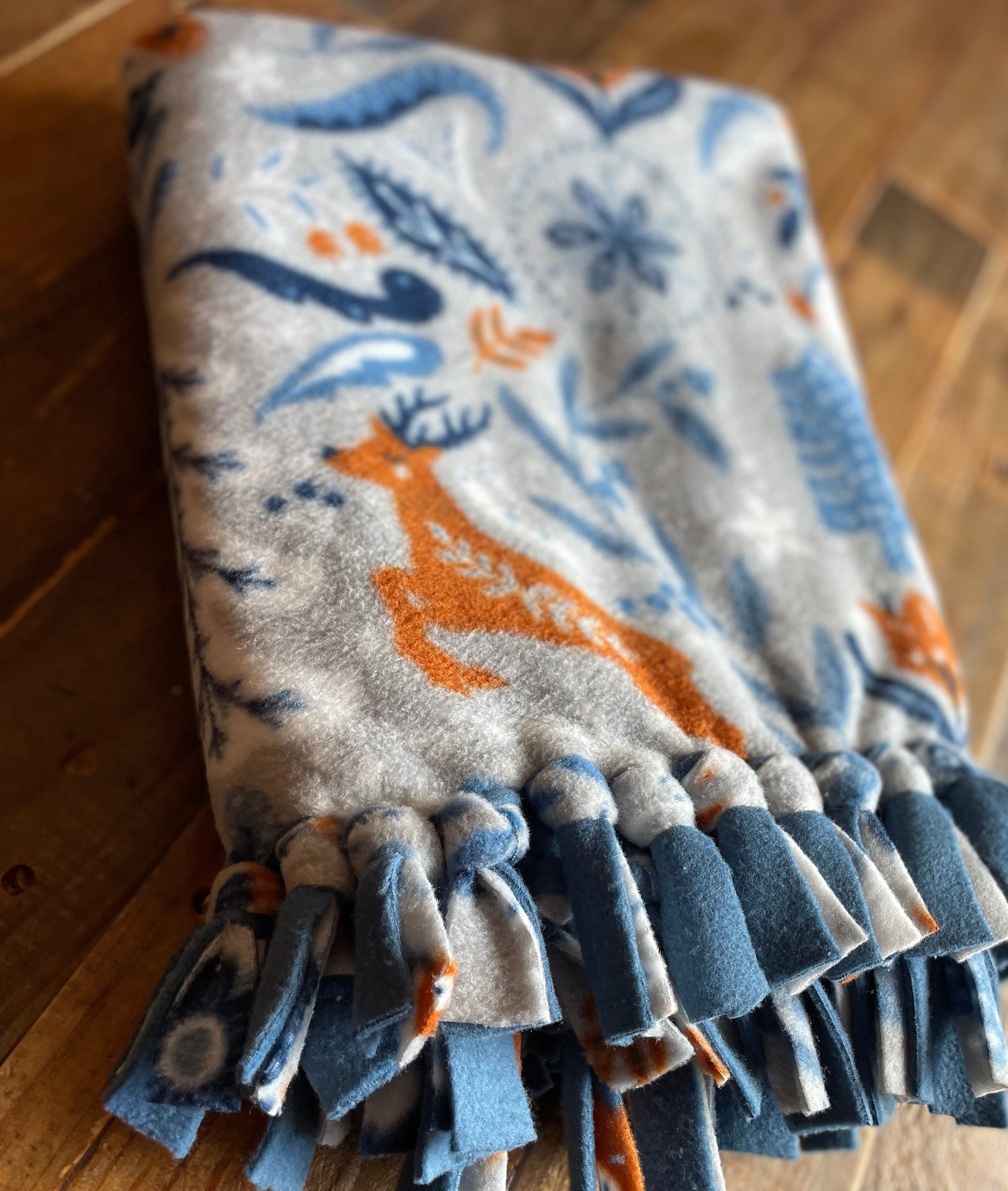 Baby's First Christmas Woodland Animals Blanket - 30x40 Inch Sherpa Fleece Throw