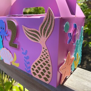 Mermaid Birthday Party Goodie Box: Personalized Under the Sea Favors ...