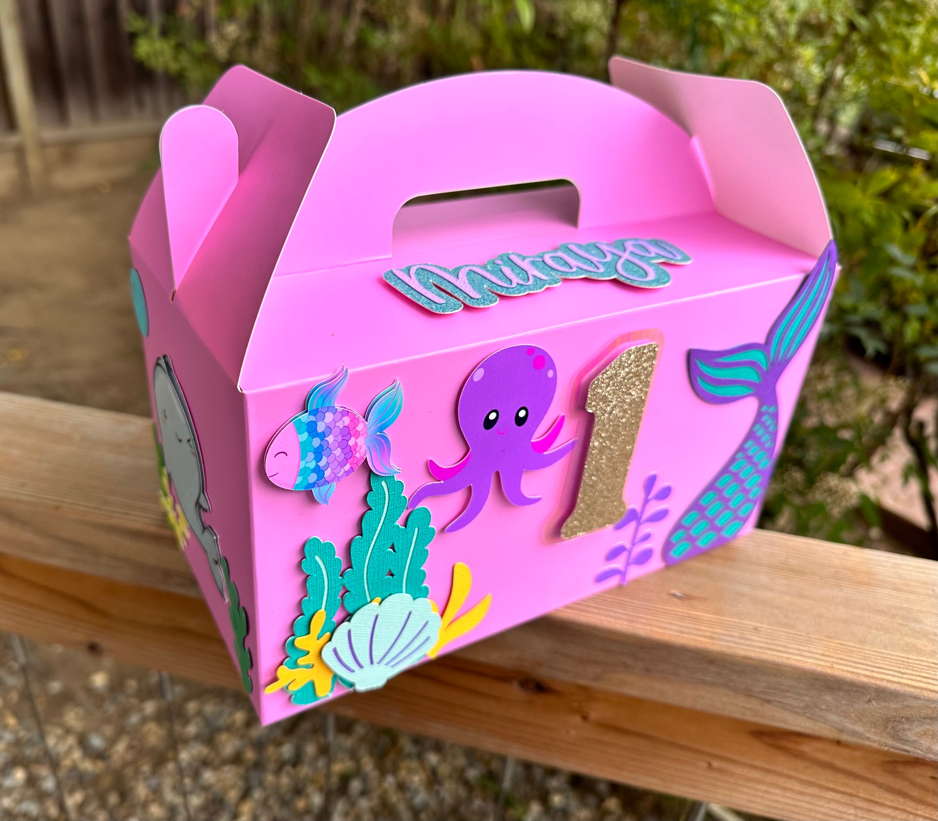 Mermaid Birthday Party Goodie Box: Personalized Under the Sea Favors ...