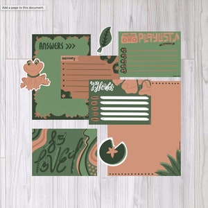 Plant Pen Pal Kit Téléchargement numérique | Paquet correspondant | Courrier postal | Téléchargement PDF | Plante stationnaire imprimable | Plante et Grenouille Stationnaire