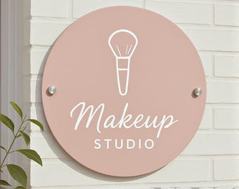 Personalised Custom Logo Sign: Circle Oval Plaque House Number Sign Address Signage