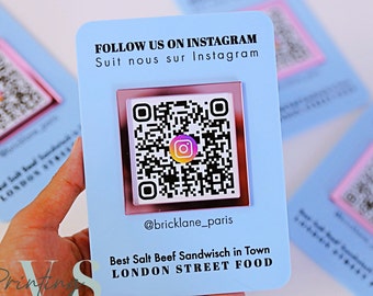 Mini QR Code Display Sign - Etsy