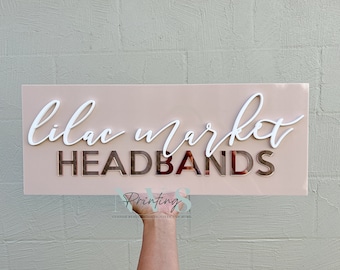 Custom Business Logo Sign | Round Acrylic Company Logo Sign | Acrylic Business Logo Sign | Beauty Salon Sign | Acrylic Office Wall Decor