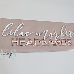 Custom Business Logo Sign, 3D Door Wall Sign, Custom Logo Acrylic Business Signage, Office Storefront, Wall Hanging Business Office