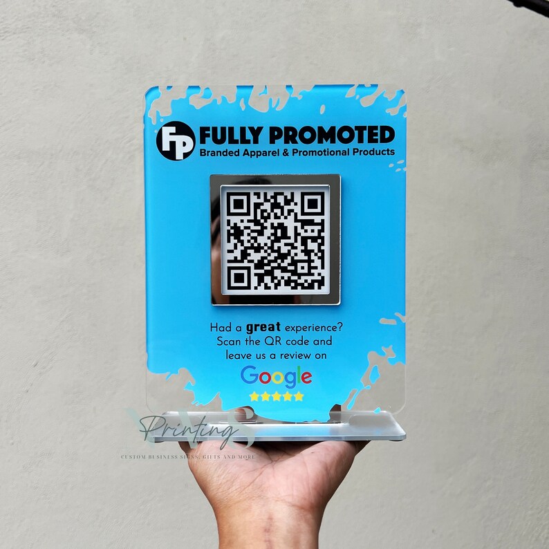 Custom QR Code Google Review Sign: Business Review & Social Media - Etsy