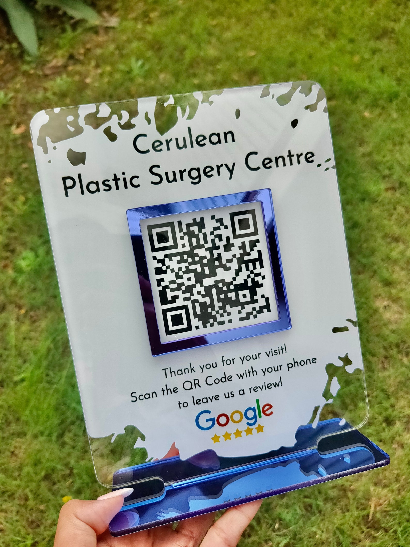 Google review sign display review sign qr code sign scan etsy
