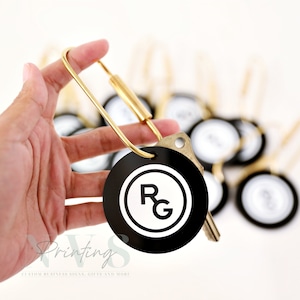 Custom Branded Keychain: Double Sided Business Keyring