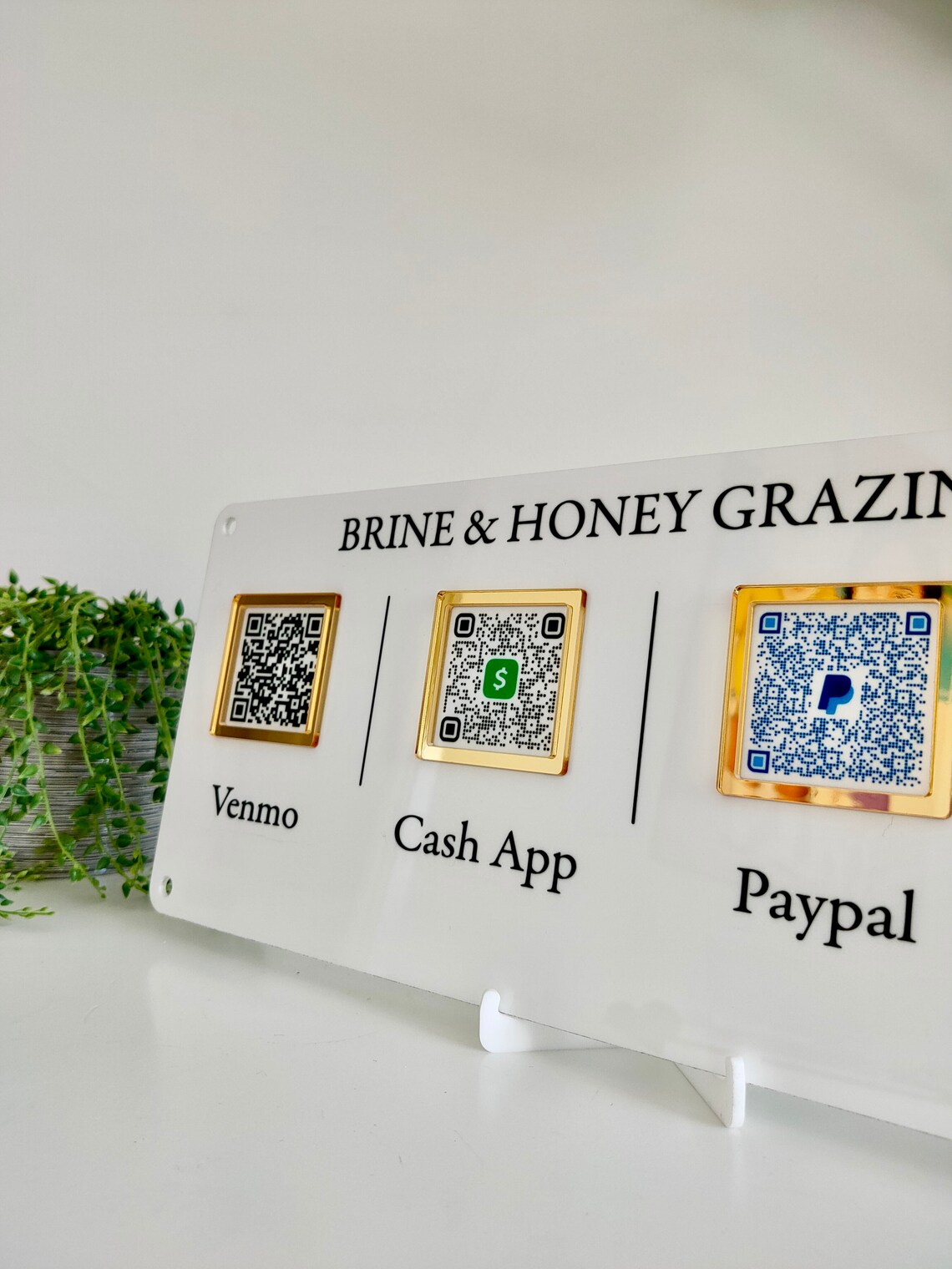 4 ICONS Sign Venmo Cash App Paypal QR Code Sign QR Code Etsy