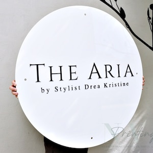 Custom Round Business Logo Sign, 3D Door Wall Signage, Custom Logo Acrylic Business Signage, Office Storefront, Wall Hanging Business Office